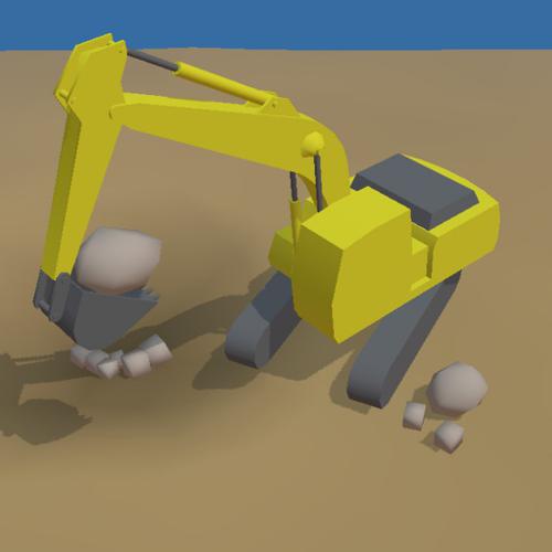 Excavator for game engine preview image